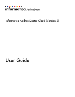 Informatica Addressdoctor Cloud (Version 2)