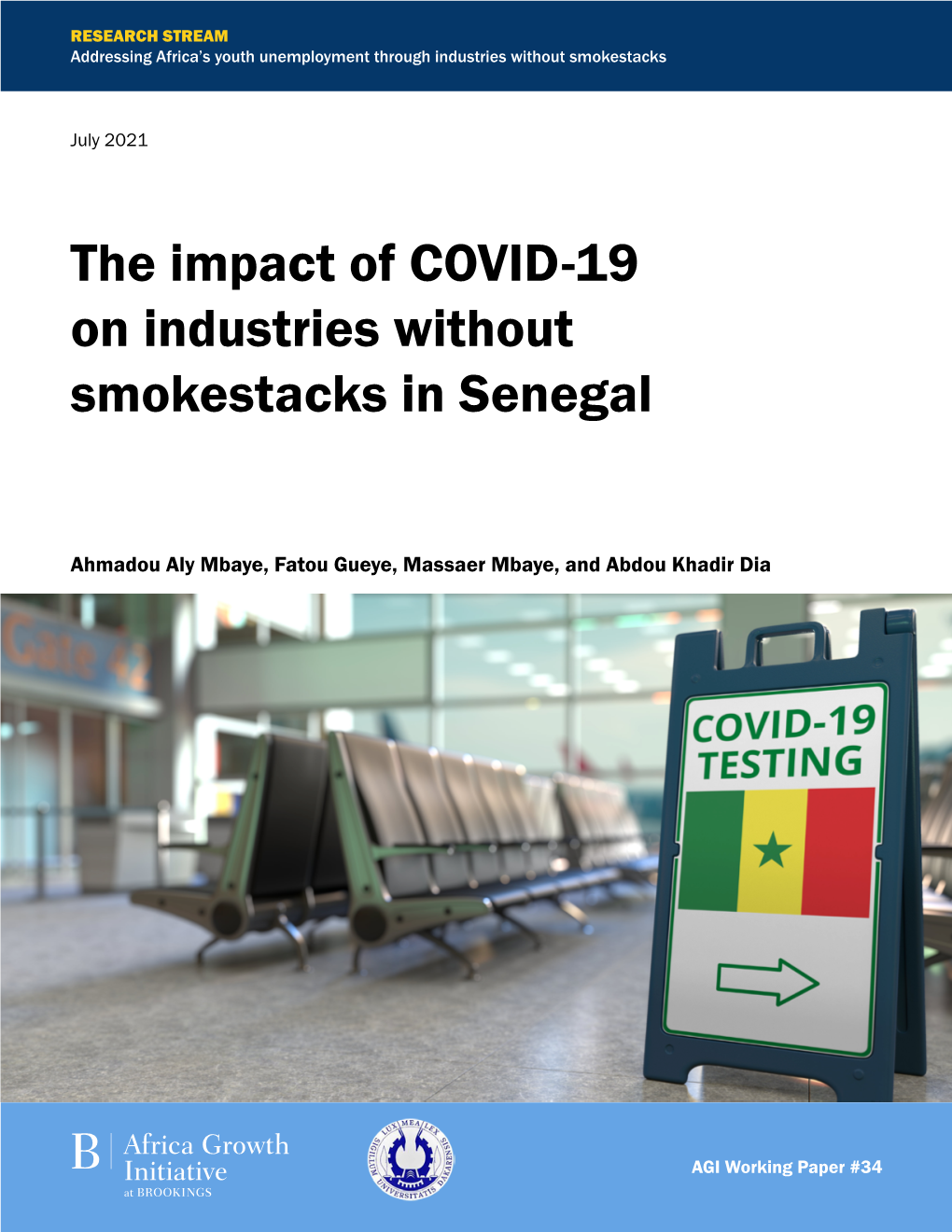 The Impact of COVID-19 on Industries Without Smokestacks in Senegal