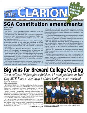 The Clarion, Vol. 84, Issue #6, Oct. 5, 2018
