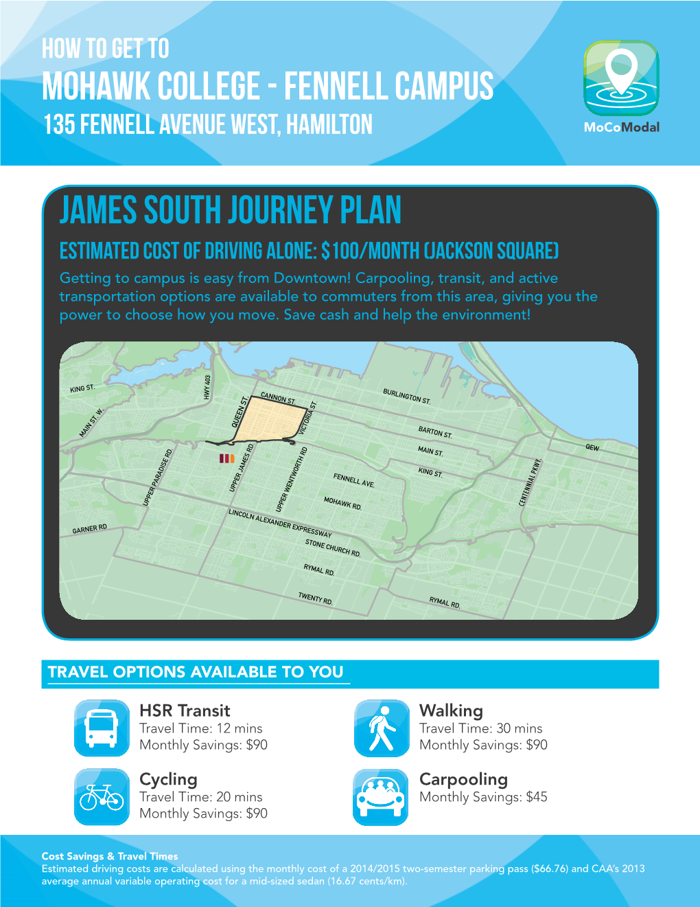 Fennell Campus James South Journey Plan