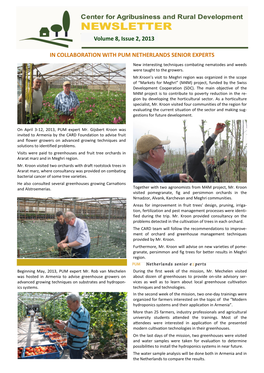 IN COLLABORATION with PUM NETHERLANDS SENIOR EXPERTS Volume 8, Issue 2, 2013
