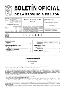 De La Provincia De León