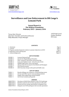 Surveillance and Law Enforcement in DR Congo's Lomami Park