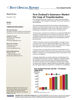 New Zealand's Insurance Market