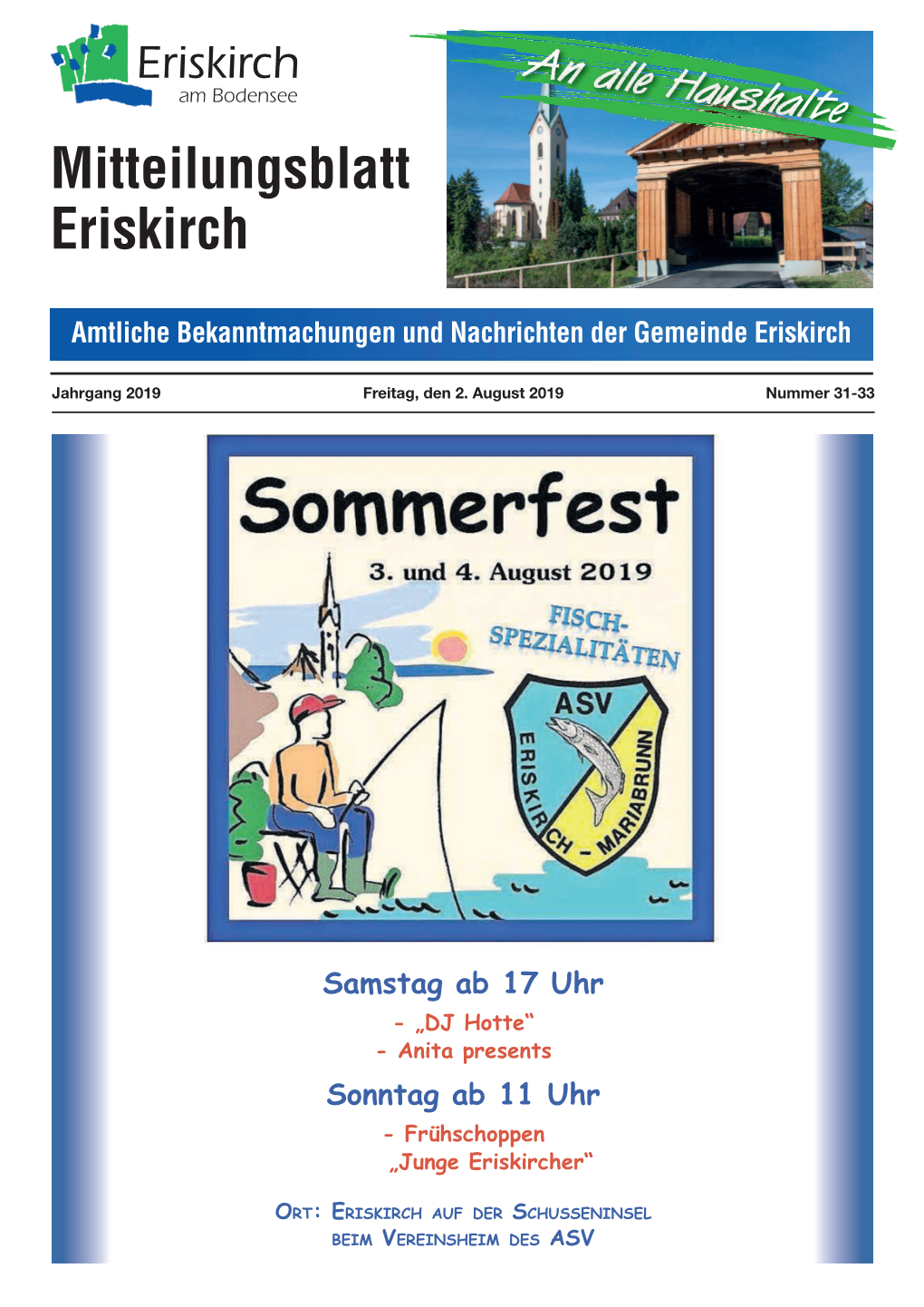 Mitteilungsblatt Eriskirch