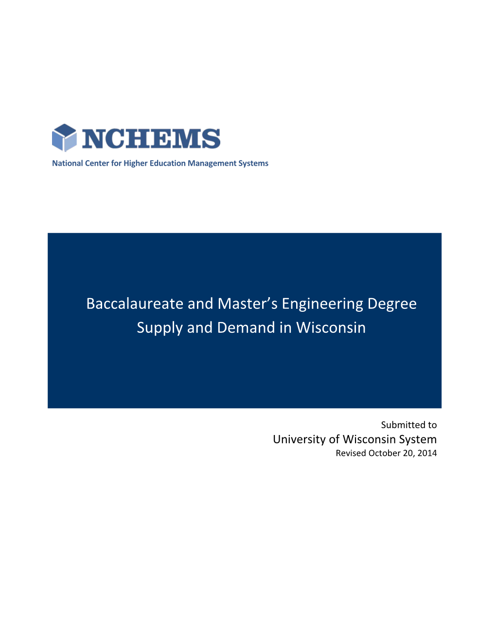 Baccalaureate and Master's Engineering Degree Supply And
