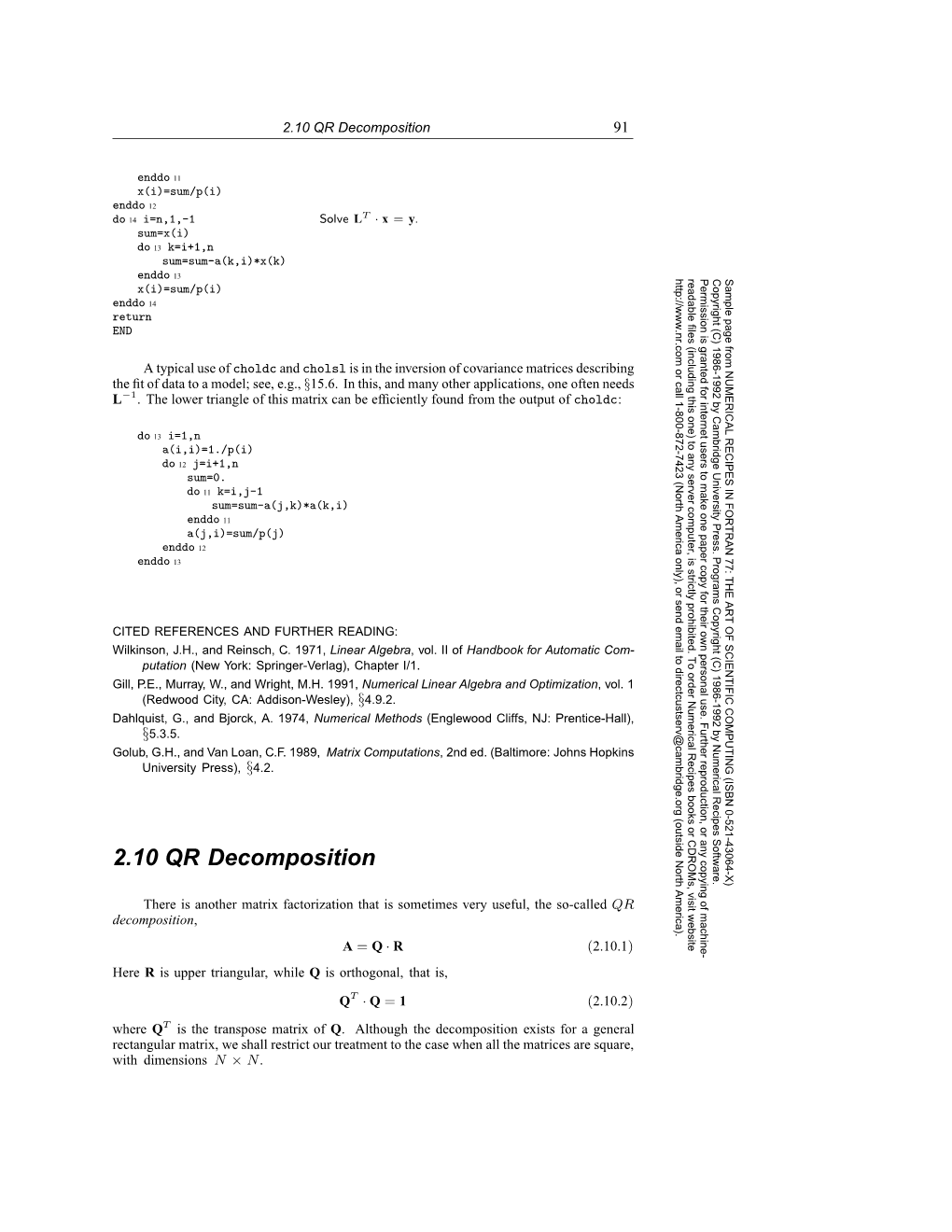 2.10 QR Decomposition 91