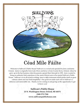 Céad Míle Fáilte