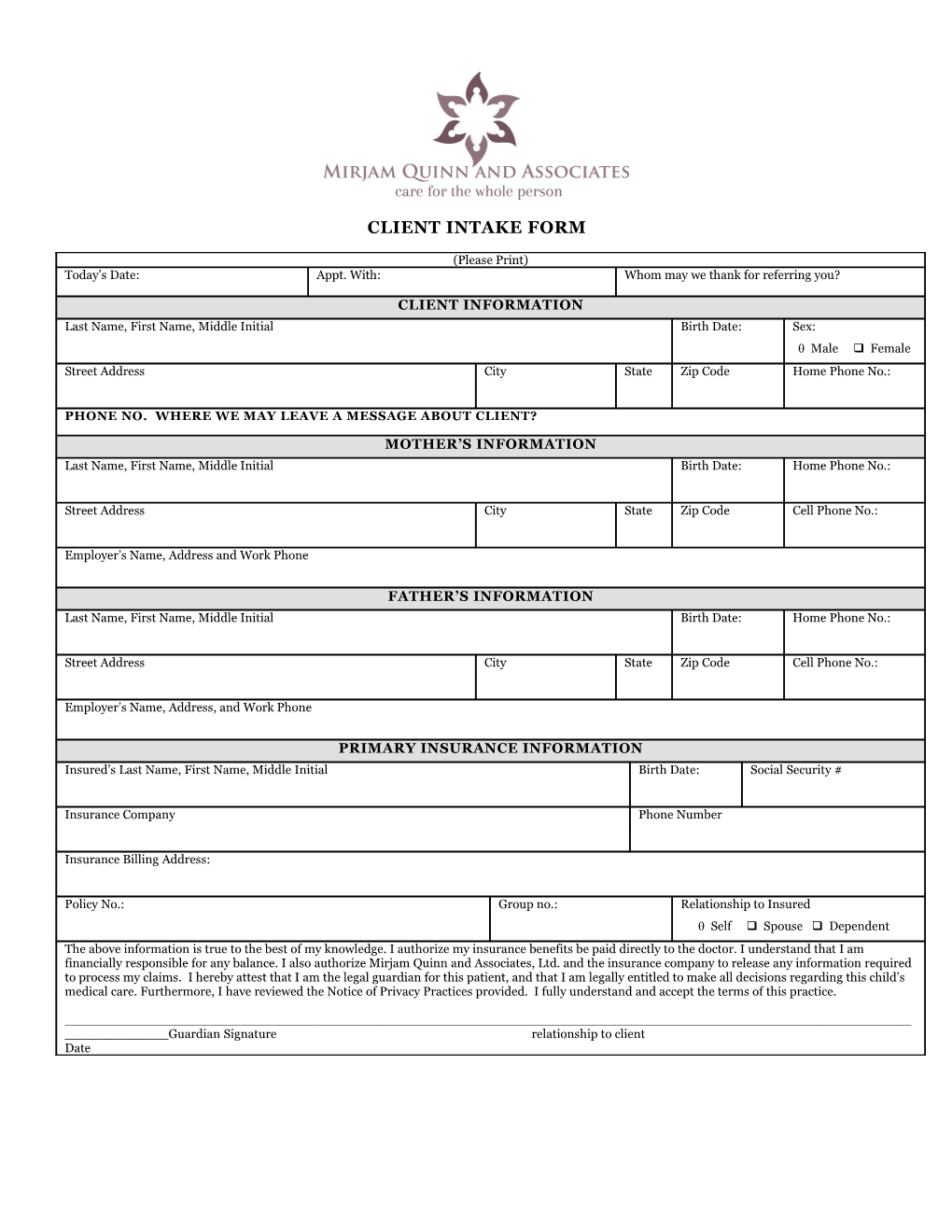 Patient Registration Form s4