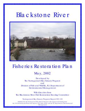 Blackstone River Fisheries Restoration Plan: May, 2002