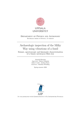 Archaeologic Inspection of the Milky Way Using Vibrations of a Fossil Seismic, Spectroscopic and Kinematic Characterization of a Binary Metal-Poor Halo Star