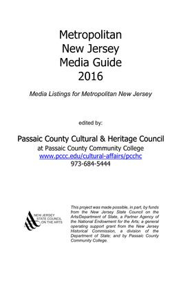 Metropolitan New Jersey Media Guide 2016