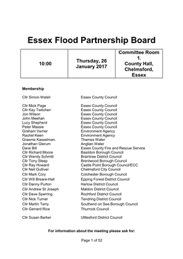 Essex Flood Partnership Board