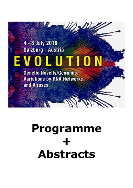 Programme + Abstracts