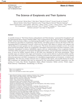 The Science of Exoplanets and Their Systems