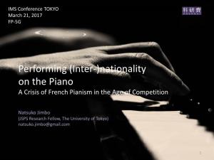 Performing (Inter-)Nationality on the Piano