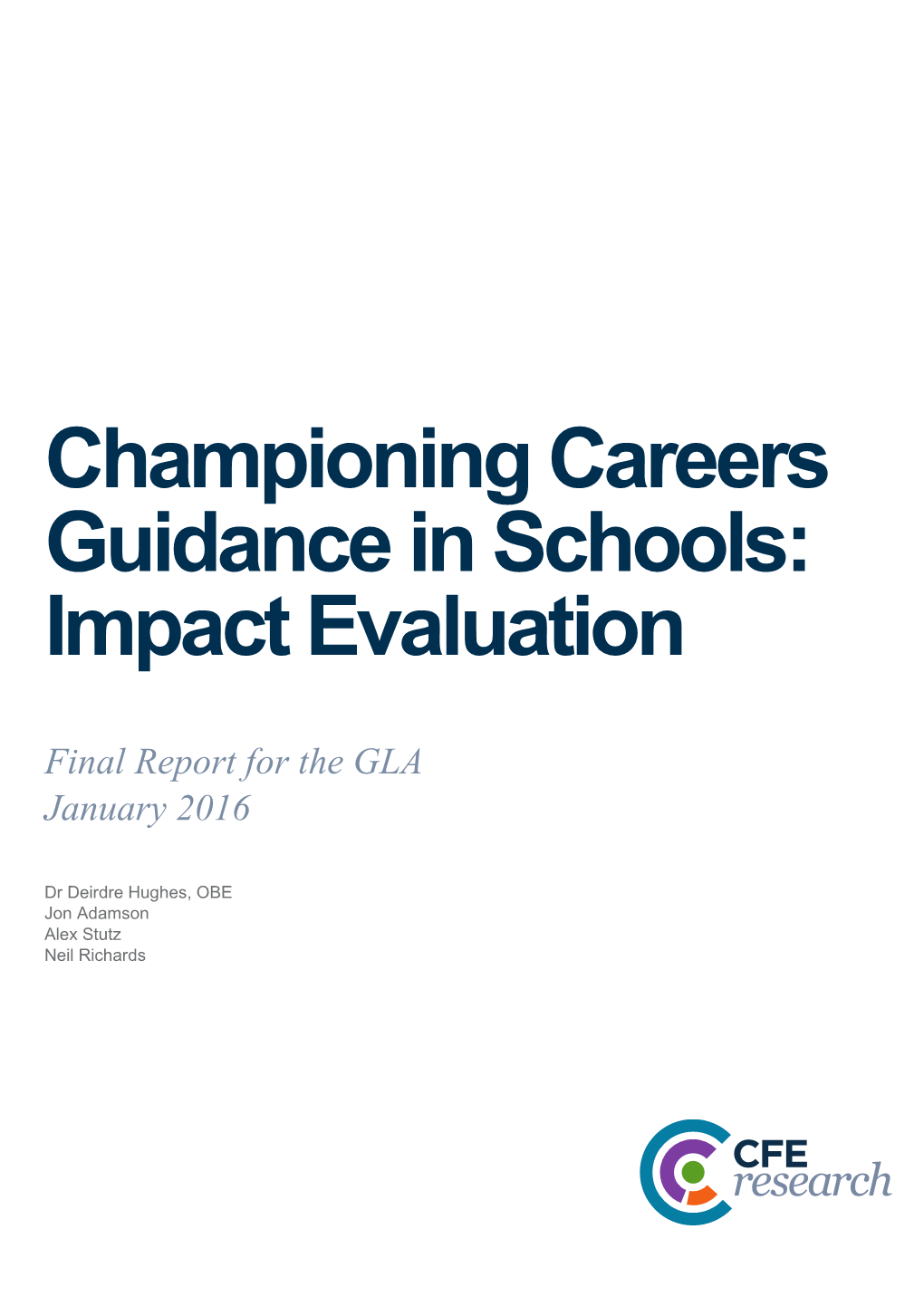 Championing Careers Guidance in Schools: Impact Evaluation