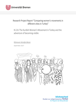III.2.B.The Kurdish Women's Movement in Turkey and The