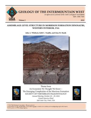 Assemblage-Level Structure in Morrison Formation Dinosaurs, Western Interior, Usa