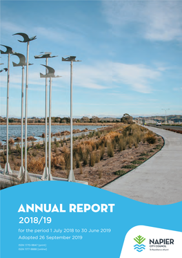 ANNUAL REPORT 2018/19 for the Period 1 July 2018 to 30 June 2019 Adopted 26 September 2019