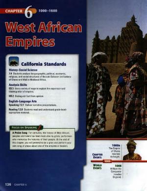 Chapter 6 West African Empires