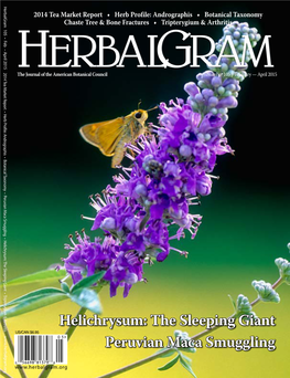 Helichrysum: the Sleeping Giant Peruvian Maca Smuggling