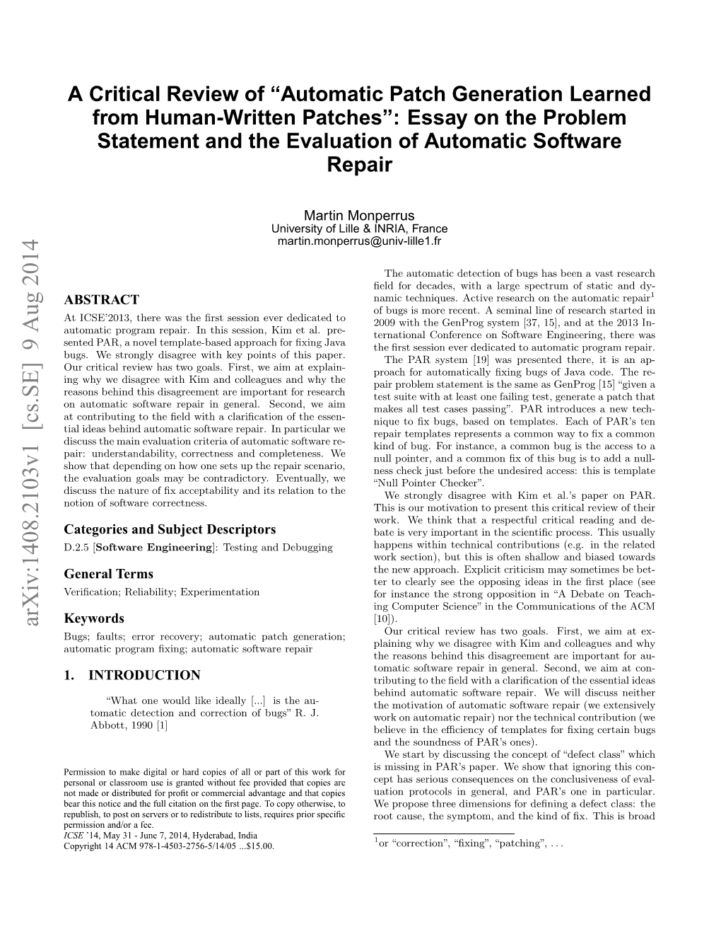 Automatic Patch Generation Learned from Human-Written Patches