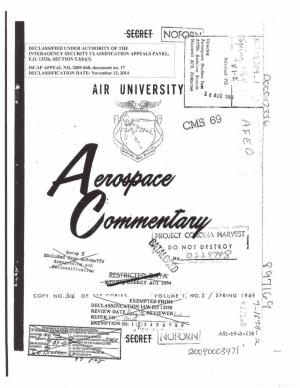 Air University Aerospace Commentary
