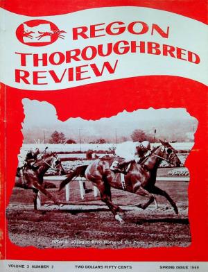 Oregon Thoroughbred Review Spring Issue 1969