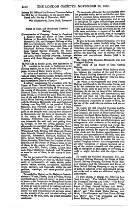 The London Gazette, November 20, 1860