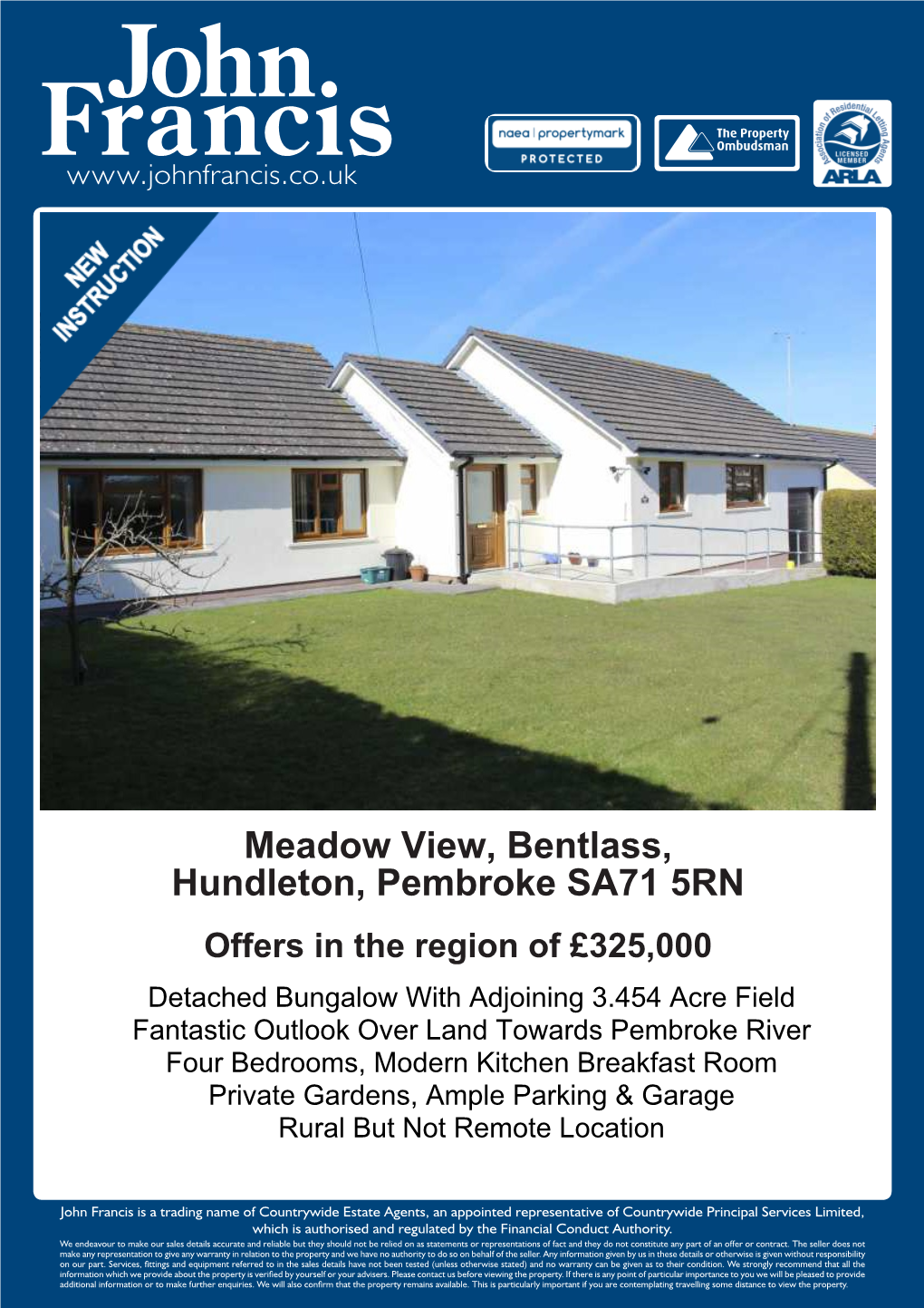 Meadow View, Bentlass, Hundleton, Pembroke SA71
