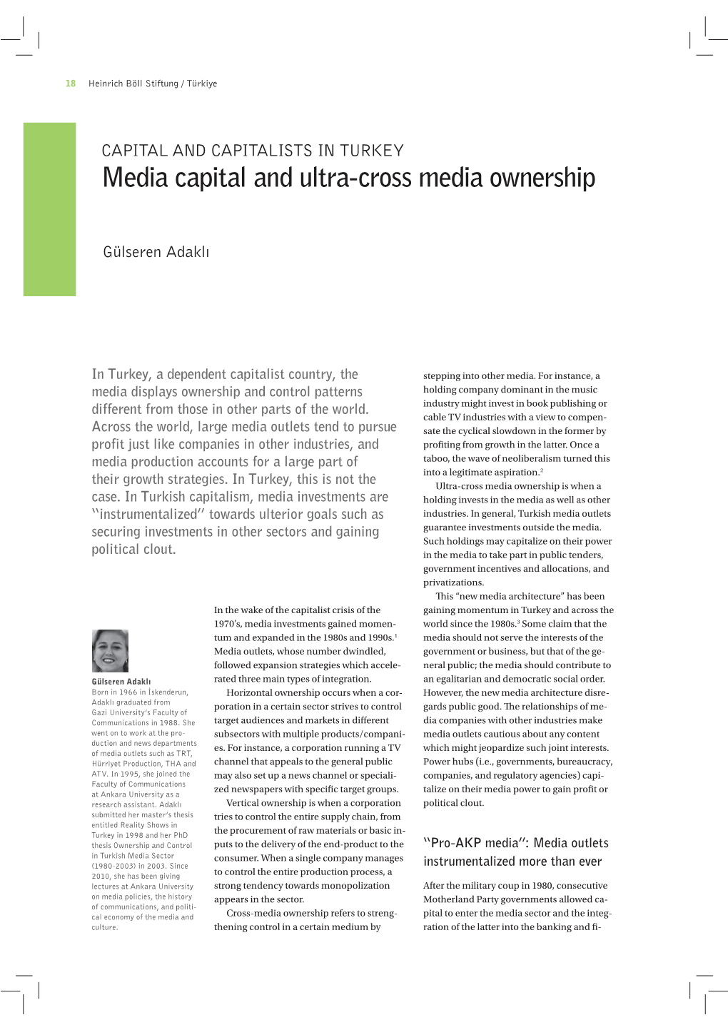 Media Capital and Ultra-Cross Media Ownership