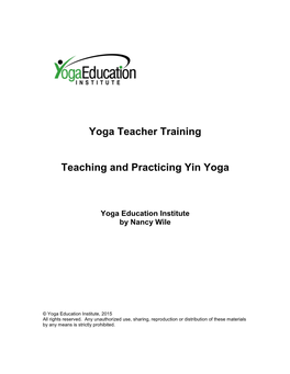 Introduction to Yin Yoga
