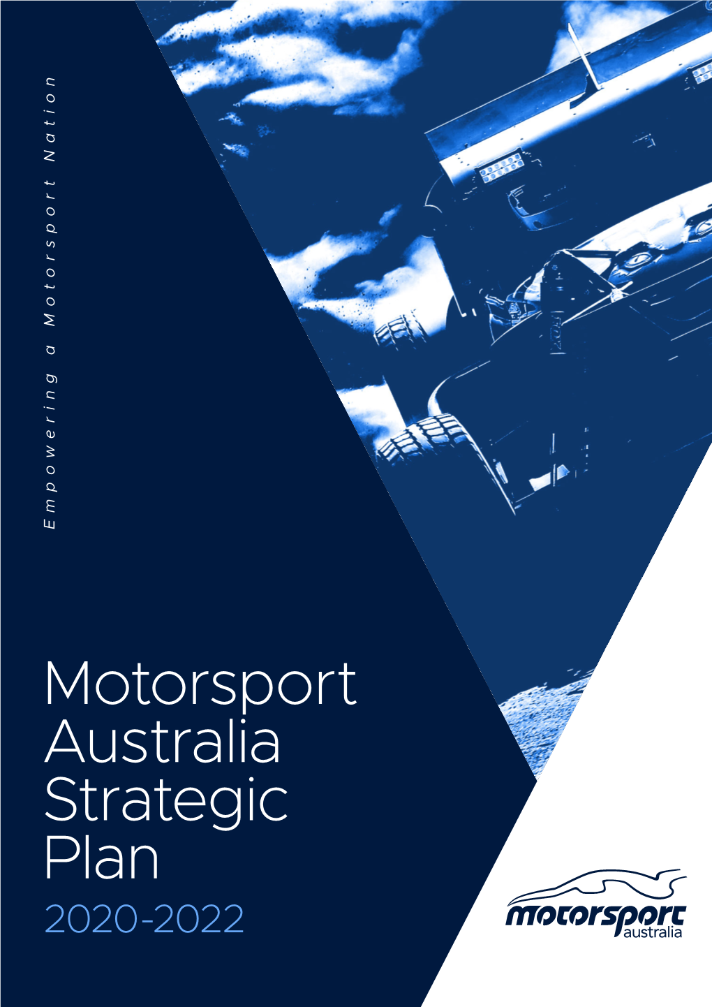 Motorsport Australia Strategic Plan 2020-2022