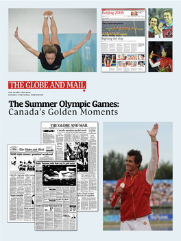 The Summer Olympic Games: Canada's Golden Moments