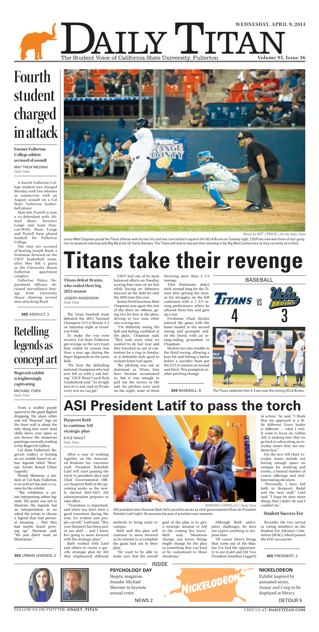 Titans Take Their Revenge Fullerton Apartment Complex