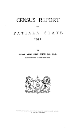 Census Report of Patiala State