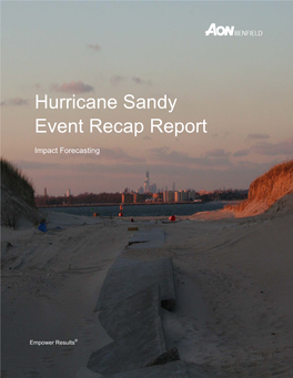Hurricane Sandy Event Recap Report