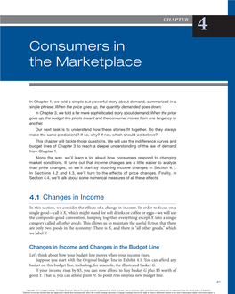 Consumers in the Marketplace