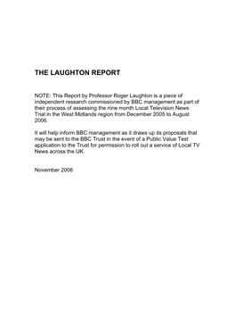 The Laughton Report