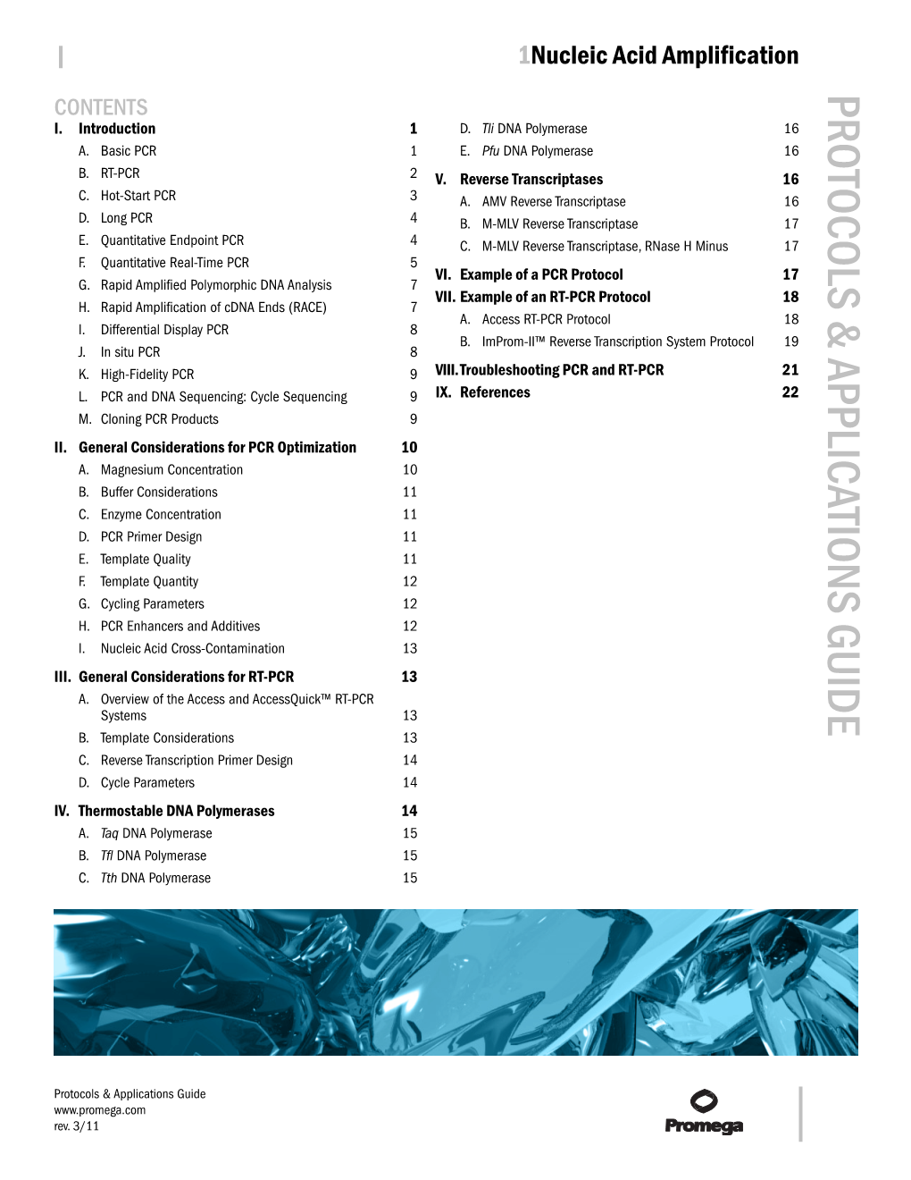 Nucleic Acid Amplification Protocols and Applications Guide