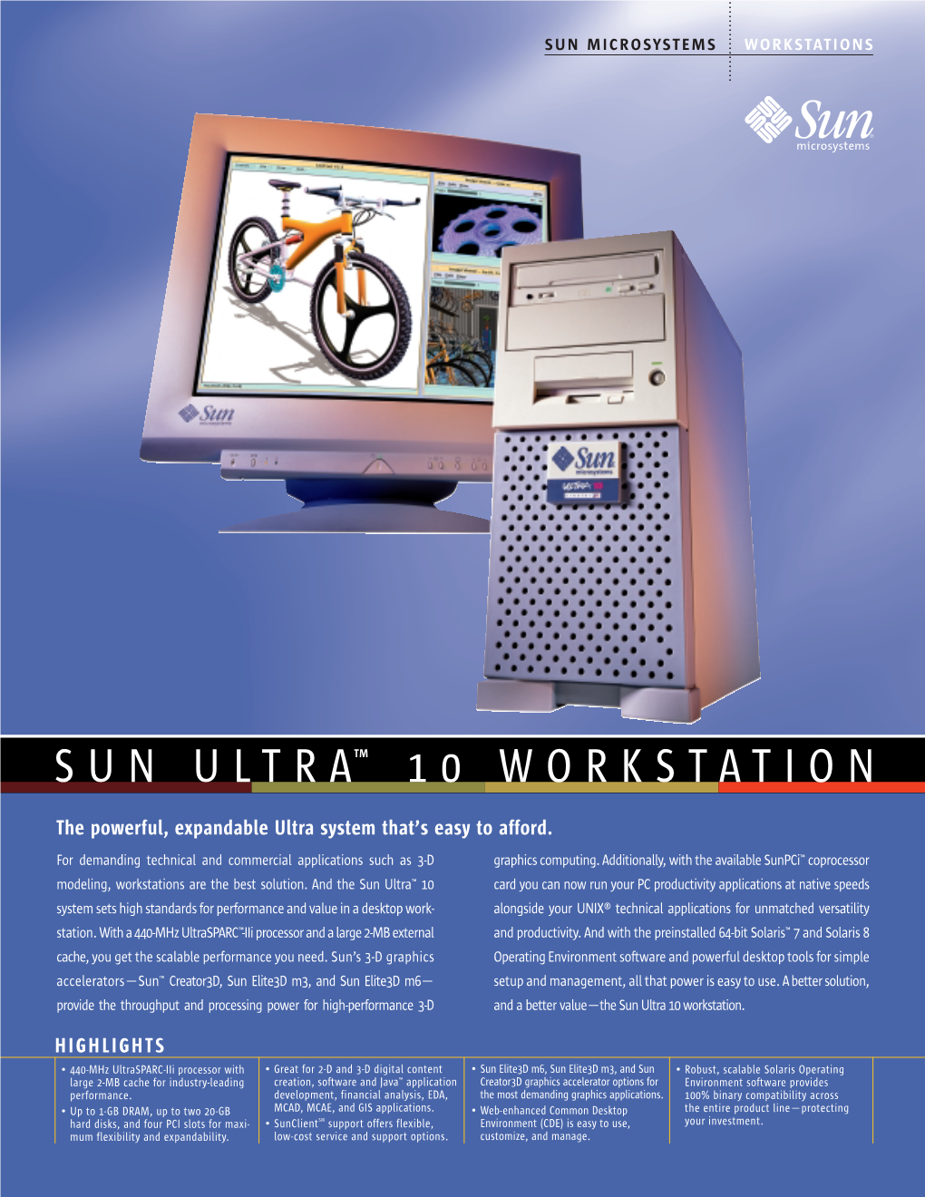 Sun Ultra™ 10 Workstation