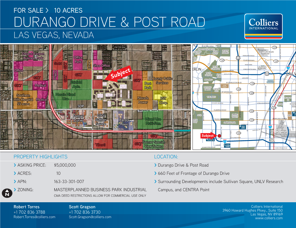 Durango Drive & Post Road