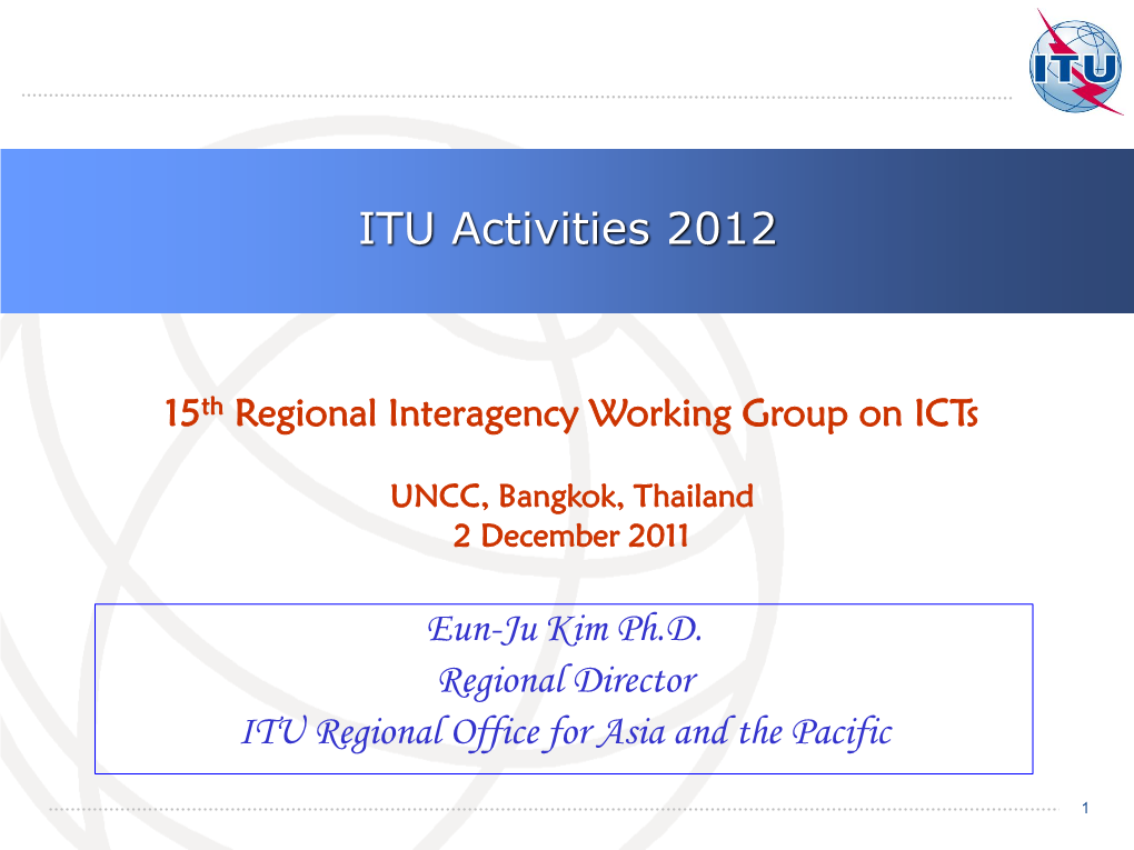 ITU Activities 2012