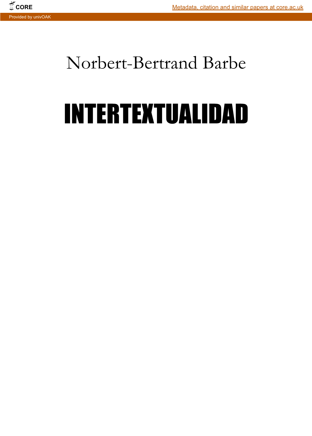 Intertextualidad