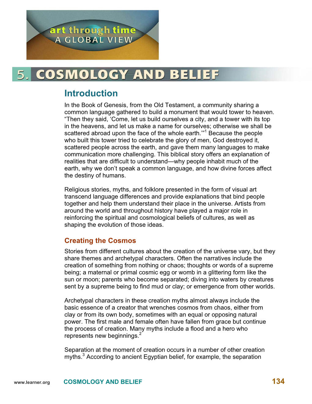 Cosmology and Belief 134