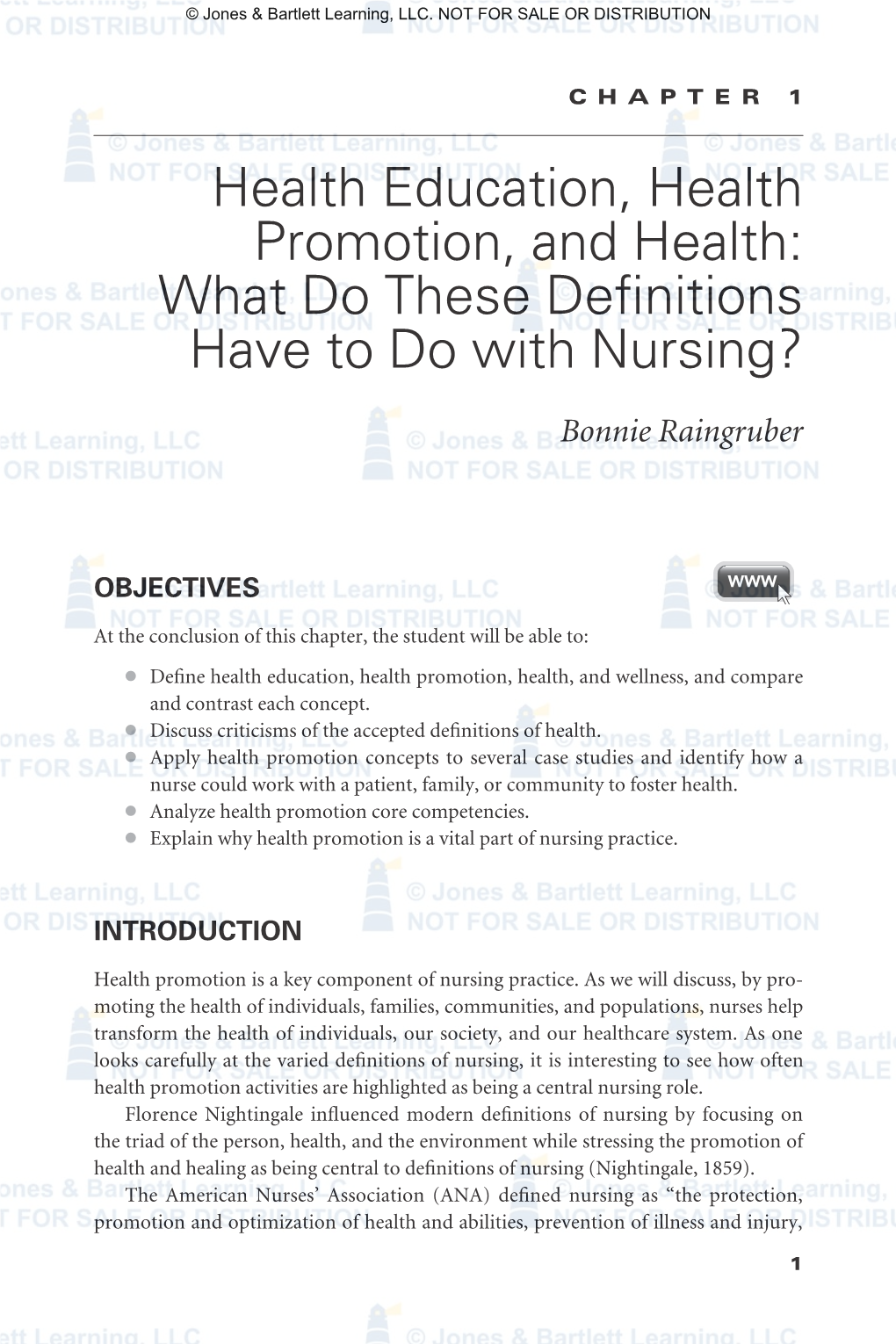 What Do These Definitions Have to Do with Nursing?