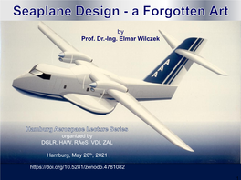 Seaplane Design - a Forgotten Art