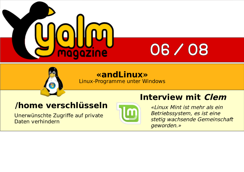 «Andlinux» /Home Verschlüsseln Interview Mit Clem