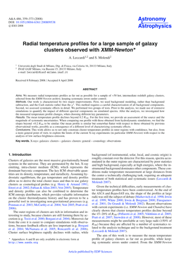 Radial Temperature Profiles for a Large Sample of Galaxy Clusters Observed with XMM-Newton